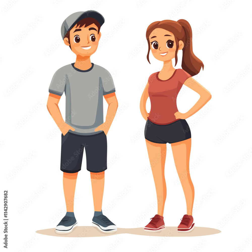 Active Couple in Sporty Style – Energetic Fashion Illustration
Active Couple in Sporty Style – Energetic Fashion Illustration