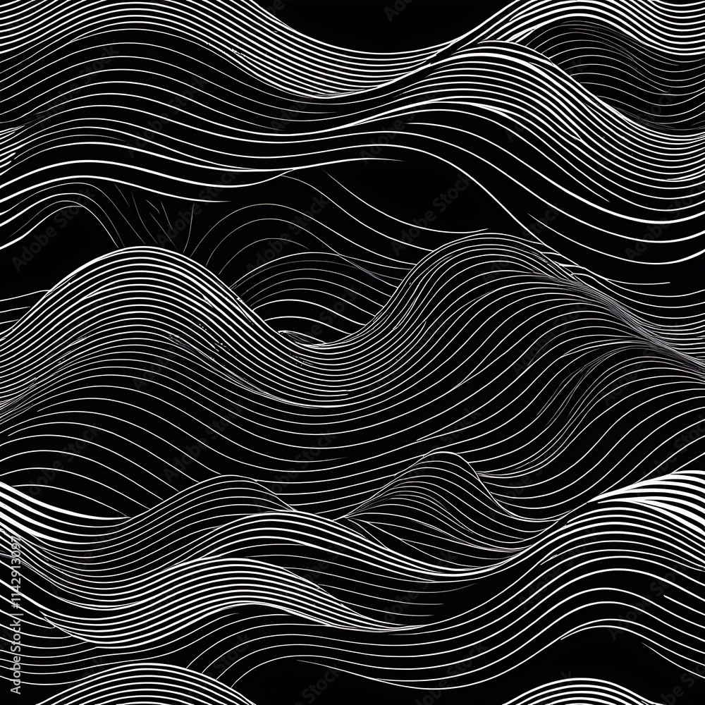 Abstract waved background with layers trendy covers design