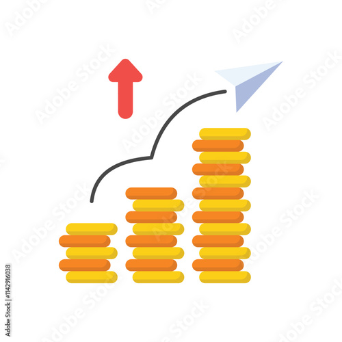 Profit vector icon
