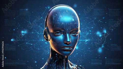artificial intelligence, 3d robot, cyborg technology, ai, machine learning, data science, computer, big data
