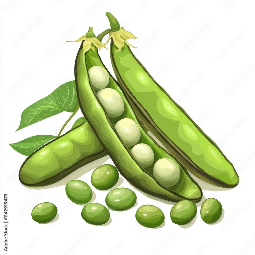 Harvesting fresh green peas vegetable garden illustration bright environment close-up view Harvesting fresh green peas vegetable garden illustration bright environment close-up view