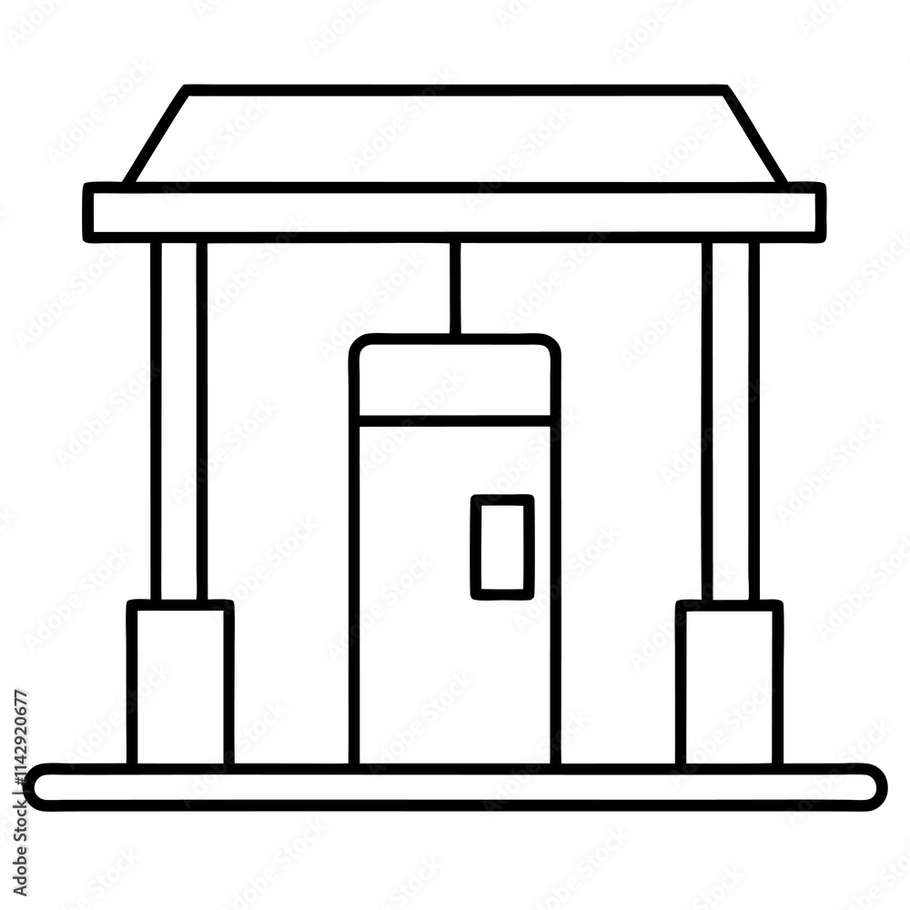 Fule stetion illustration on white backgrount. Fule stetion illustration on white backgrount.