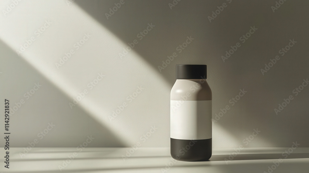Modern Milk Bottle Branding Concept Modern Milk Bottle Branding Concept
