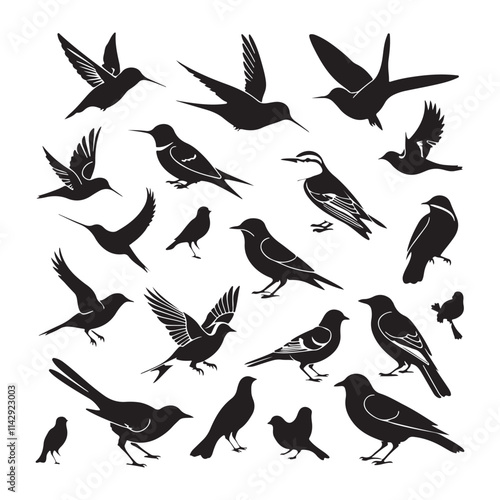 Pigeons Flying Silhouettes 6 Silhouettes – Birds Birds of Spring brid silhouette photo