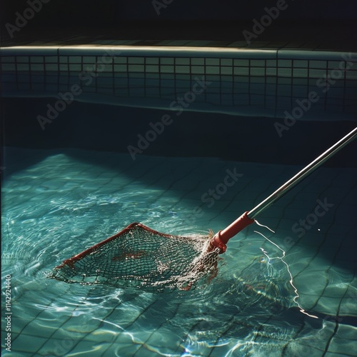 Pool purification via net. photo