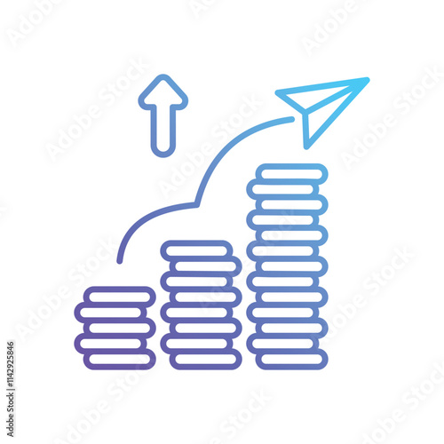 Profit vector icon