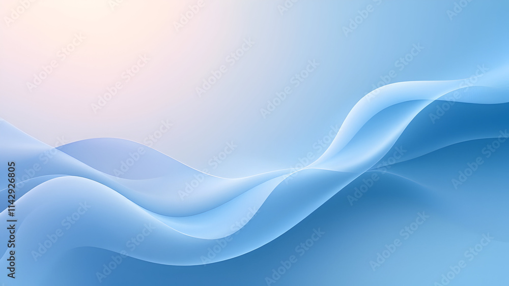 Abstract Soft Blue Waves Abstract Soft Blue Waves