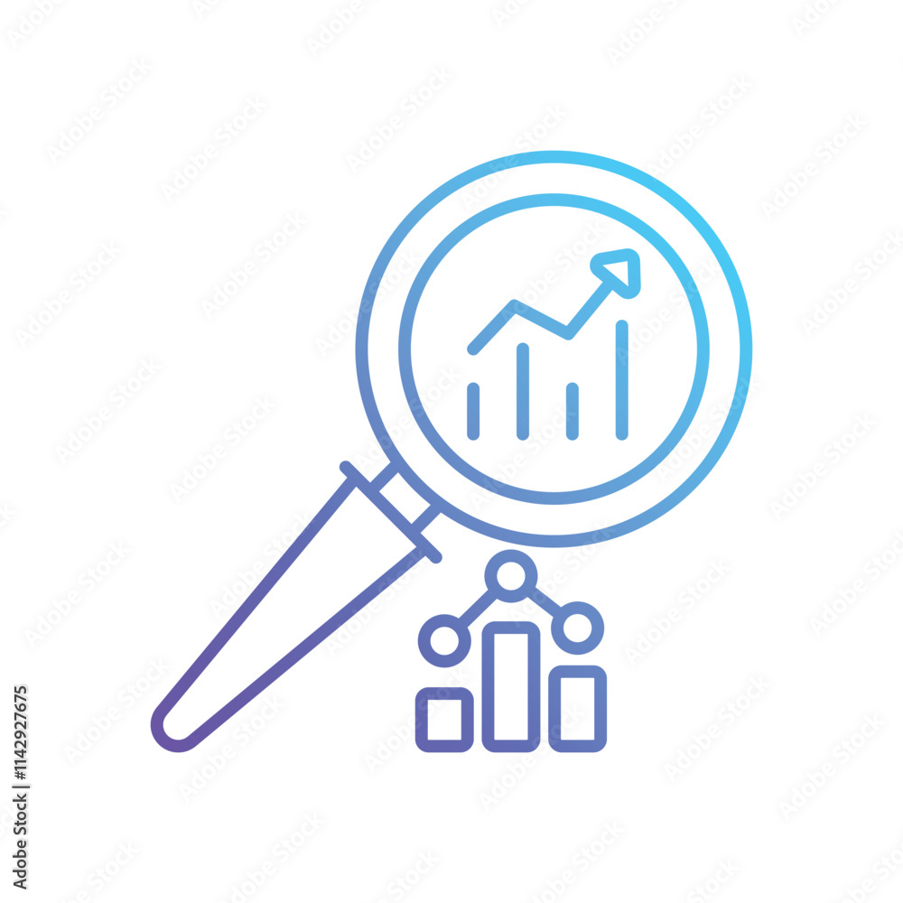 Financial Analysis vector icon Financial Analysis vector icon