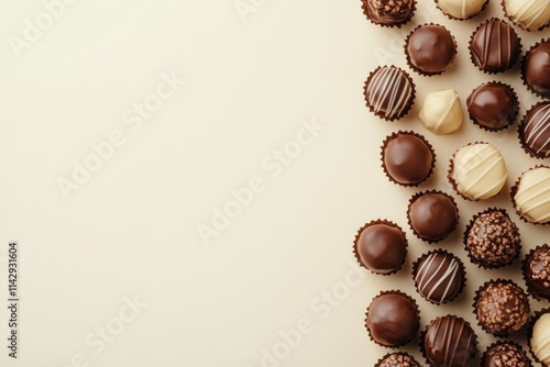 Wallpaper Mural Assortment of handcrafted chocolate truffles in various flavors and designs for gourmet enthusiasts. Torontodigital.ca
