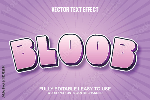 Vector 3D Editable Text Effect