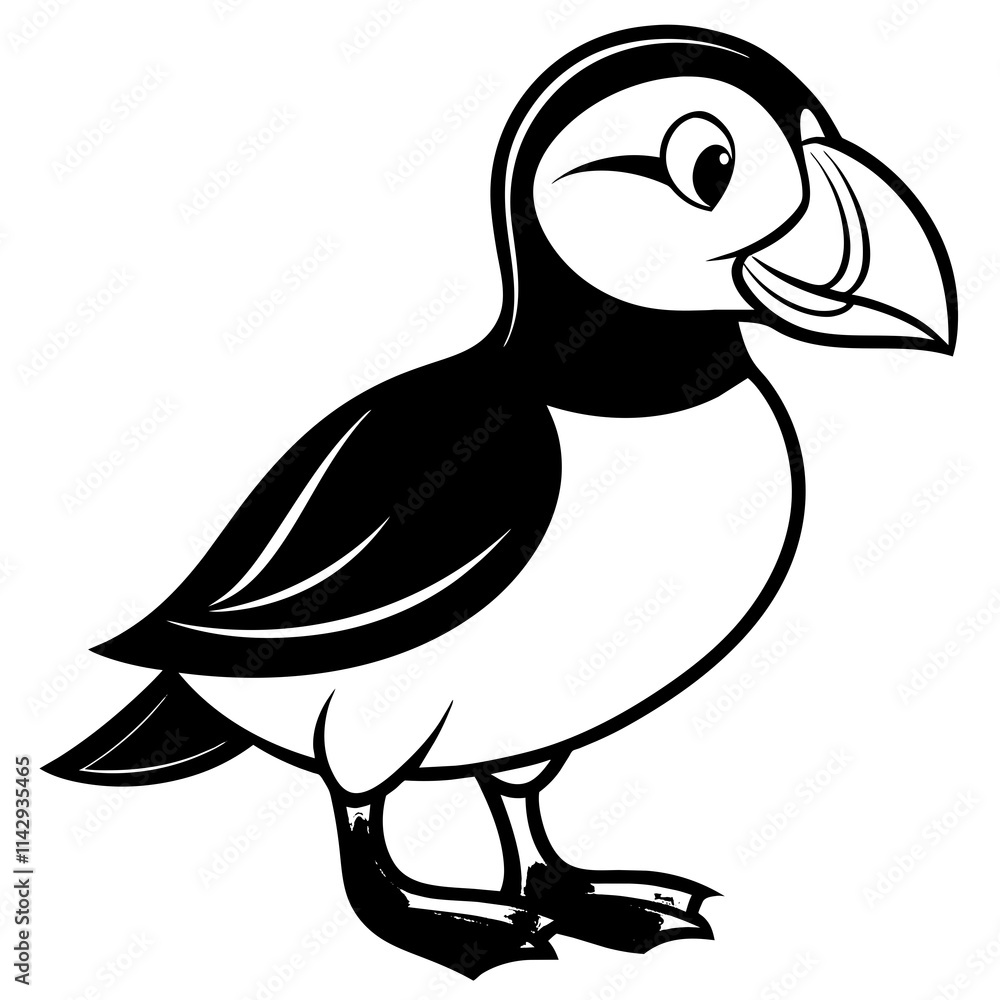 Fototapeta premium vector illustration of a cartoon bird