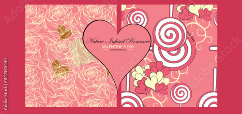 Traditional love  roses, hearts, and lovebirds fresh, earthy tones, modern boho vintage décor styles for  floral prints ,gift wrap, stationery, eco-friendly products, boho-themed shops, florists

