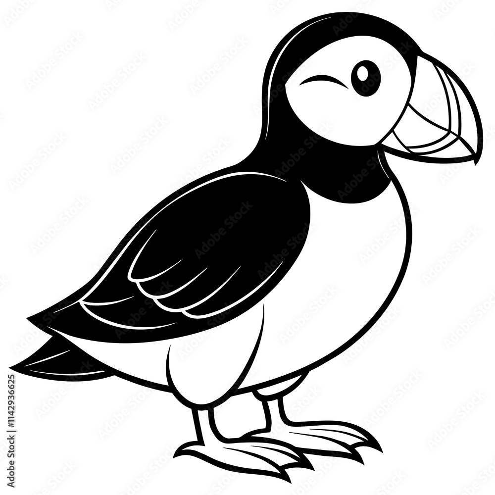 Fototapeta premium vector illustration of a duck
