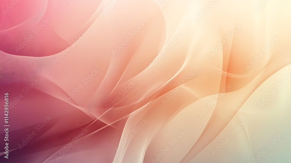 Abstract Pastel Waves Flowing Seamlessly Abstract Pastel Waves Flowing Seamlessly