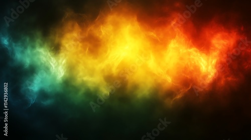 Abstract Colorful Smoke Cloudscape Digital Art