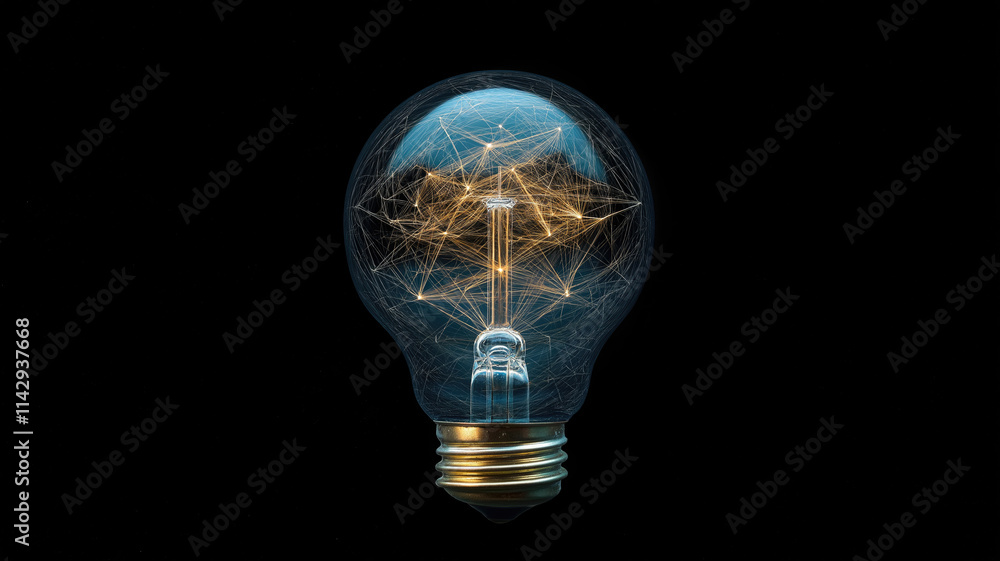 light bulb on black background light bulb on black background