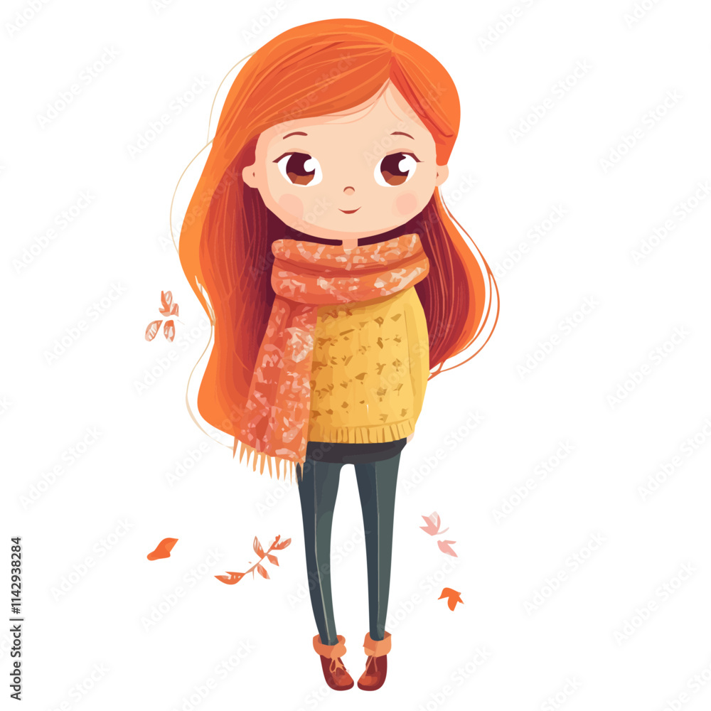 Cute Girl with Eclectic Style Vector Illustration | Bold and Creative Fashion Art
Cute Girl with Eclectic Style Vector Illustration | Bold and Creative Fashion Art