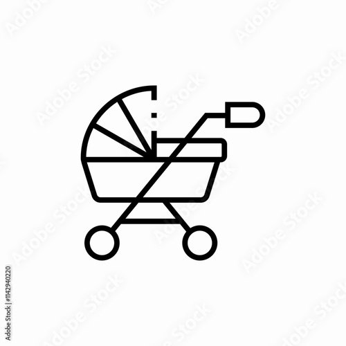 baby carrier icon sign vector