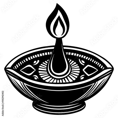 illustration of a candle holder