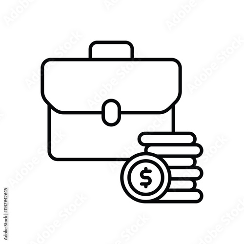 Briefcase vector icon