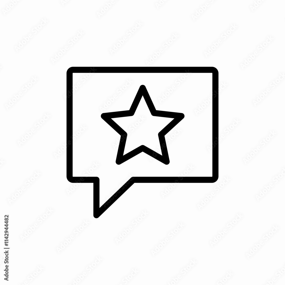 rate star speech bubble icon sign vector rate star speech bubble icon sign vector