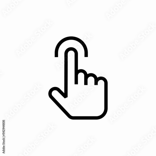 tap sensor icon sign vector