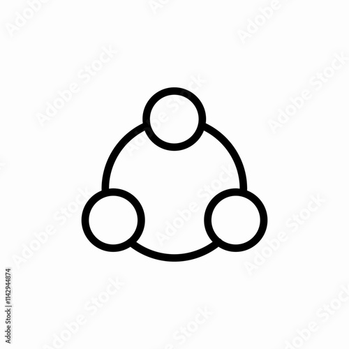 unity connection icon sign vector