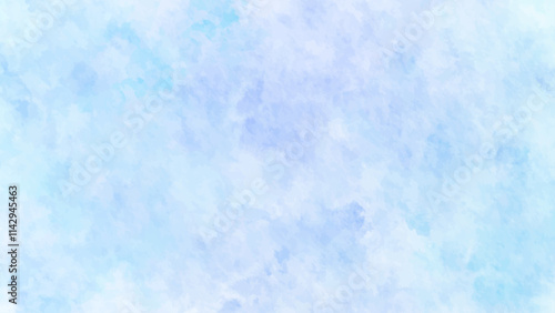 blue sky color trends clouds texture of background. Abstract Watercolor shades blurry and defocused Cloudy Blue Sky Background