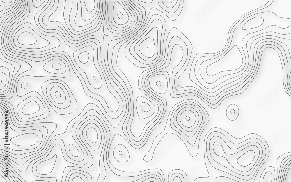 abstract geographic contour mounted map background. White wave grid stripe line map topography. The stylized height of the topographic map in contour, abstract geographic contour mounted map background. White wave grid stripe line map topography. The stylized height of the topographic map in contour,
