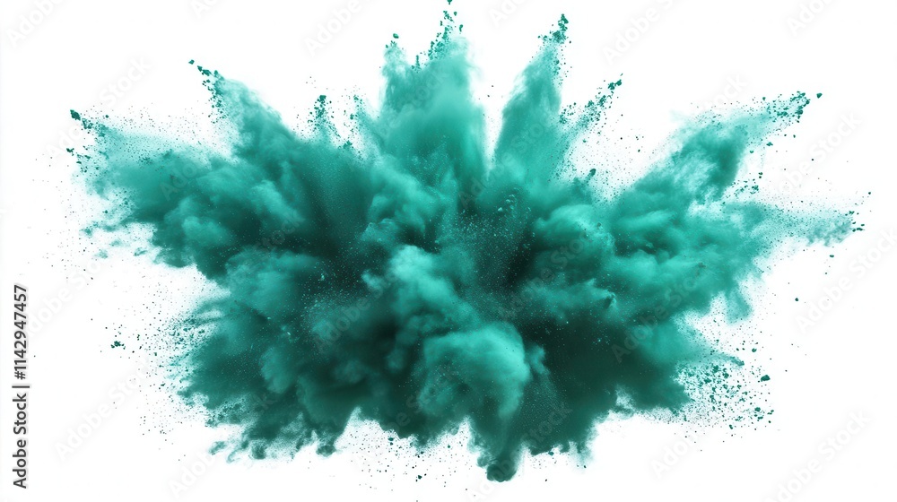 vibrant green powder explosion against a clean white backdrop, showcasing dynamic movement and energy, perfect for creative design and artistic expressions vibrant green powder explosion against a clean white backdrop, showcasing dynamic movement and energy, perfect for creative design and artistic expressions