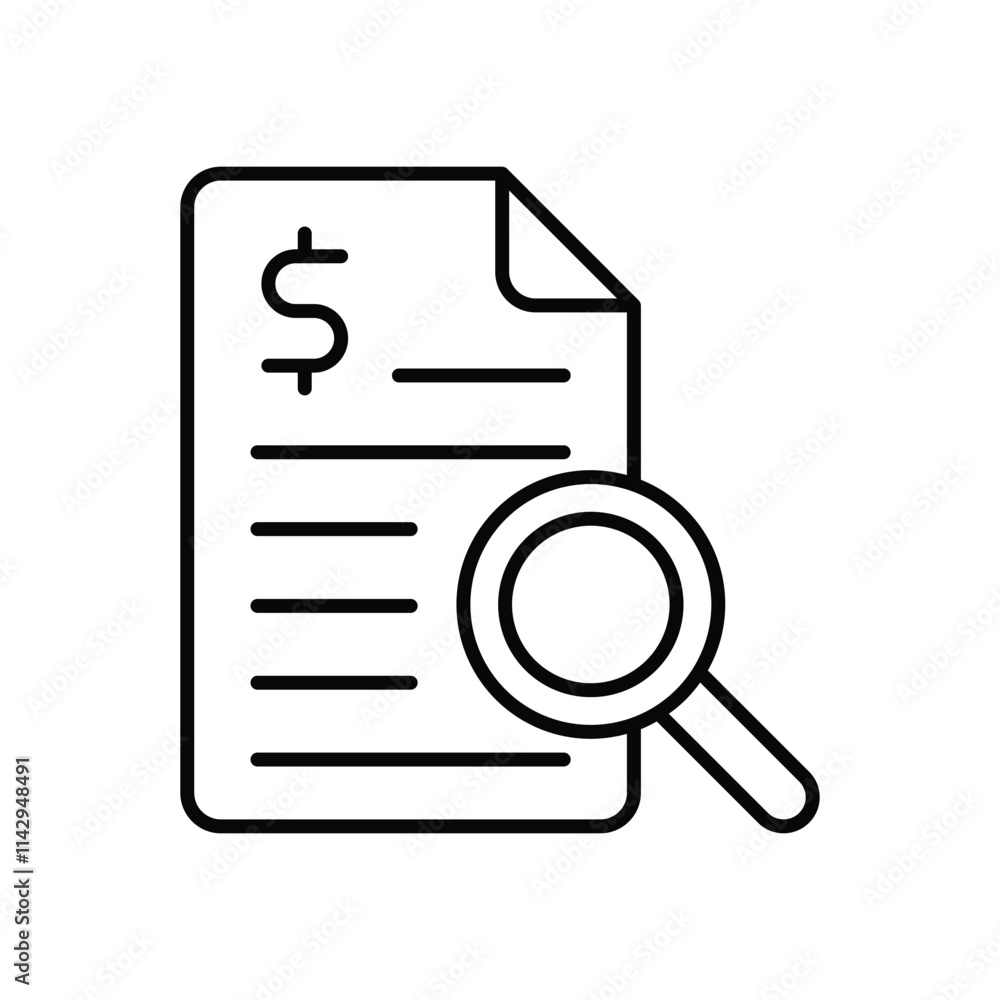 Auditing vector icon Auditing vector icon
