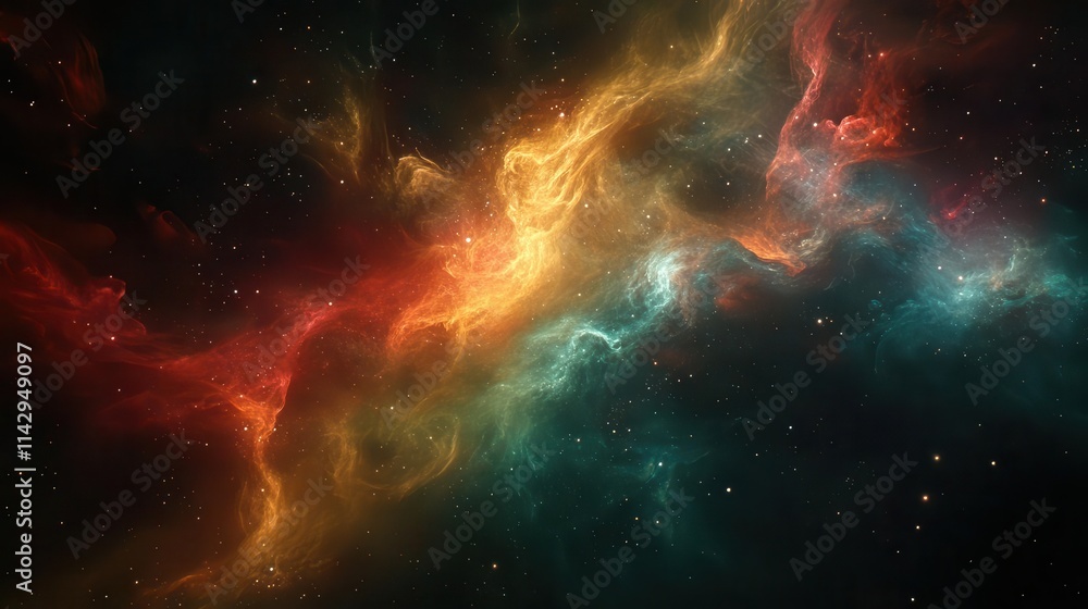 vibrant science fiction nebula, filled with colorful swirling gases and stars, creating a cosmic tapestry that evokes wonder and exploration of the universe vibrant science fiction nebula, filled with colorful swirling gases and stars, creating a cosmic tapestry that evokes wonder and exploration of the universe