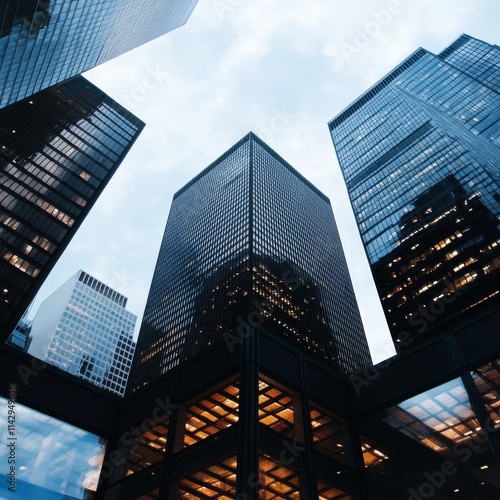 Wallpaper Mural Contrasting finance tower Torontodigital.ca