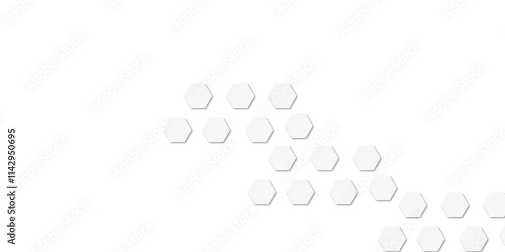 Geometric technology white hexagon background. Abstract vector illustration Science technology and medical concept hexagon on transparent background Geometric technology white hexagon background. Abstract vector illustration Science technology and medical concept hexagon on transparent background