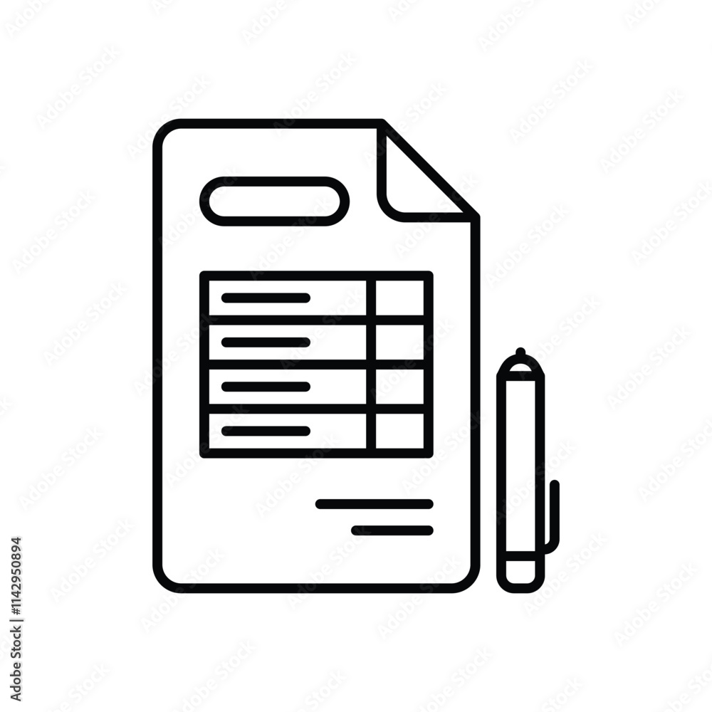 Invoices vector icon