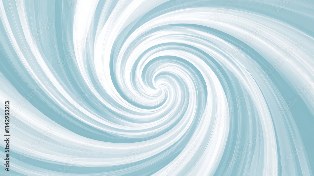 Fototapeta premium Abstract Swirling Pastel Blue and White Design