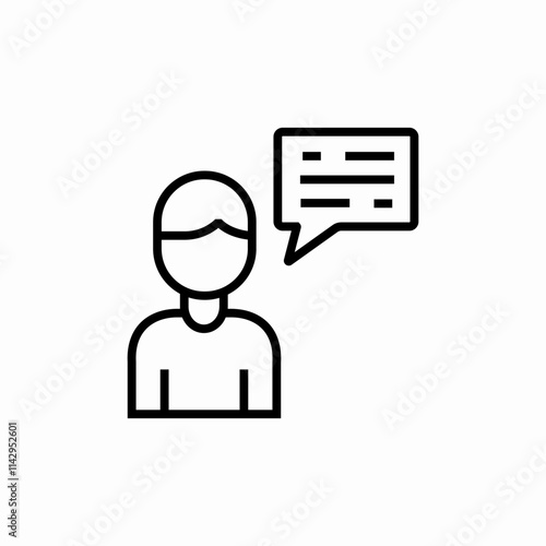user speech bubble icon sign vector