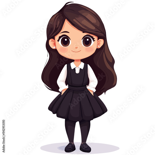 Vector Girl with Formal Style Elegance