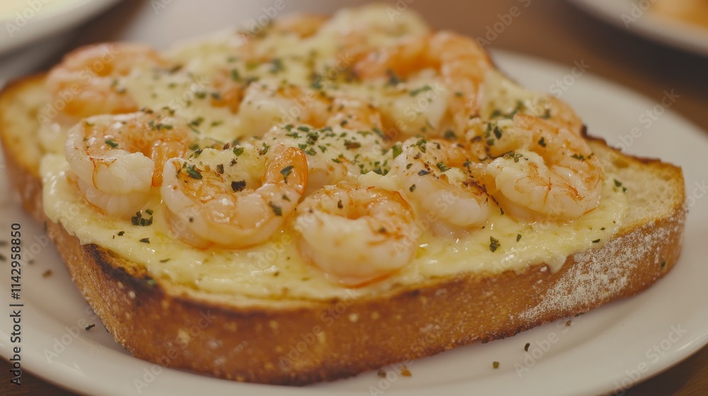 Delicious Shrimp Toast on Crunchy Bread with Melted Cheese and Herbs, Perfect for a Gourmet Snack or Appetizer Idea to Satisfy Your Cravings Delicious Shrimp Toast on Crunchy Bread with Melted Cheese and Herbs, Perfect for a Gourmet Snack or Appetizer Idea to Satisfy Your Cravings