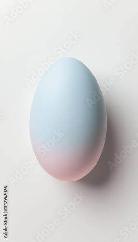 Wallpaper Mural Minimalist Easter Card Template with Pastel Egg on White Background for Clean Design Torontodigital.ca