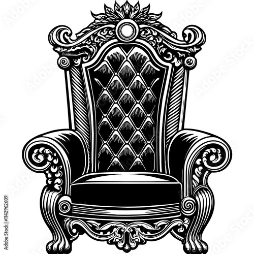 classic armchair illustration