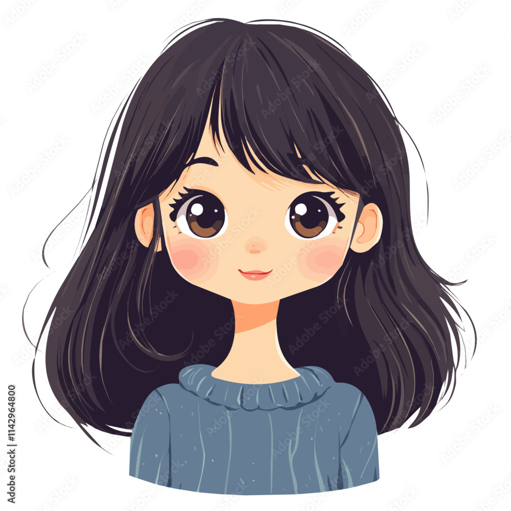 Cute Girl with Layered Style Vector Illustration | Cozy and Fashionable Artwork for Logos & Digital Designs
Cute Girl with Layered Style Vector Illustration | Cozy and Fashionable Artwork for Logos & Digital Designs