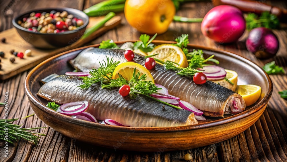 Swedish Surstr mming Fermented Herring Deep Focus High Resolution 
