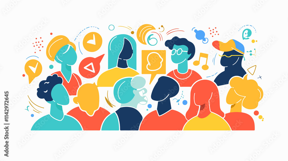 Minimalist Leadership Vector Icon on White Background Minimalist Leadership Vector Icon on White Background