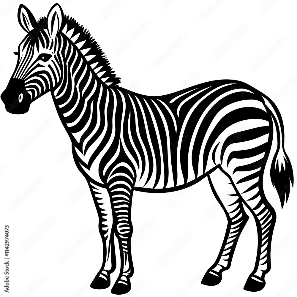 Obraz premium zebra vector illustration