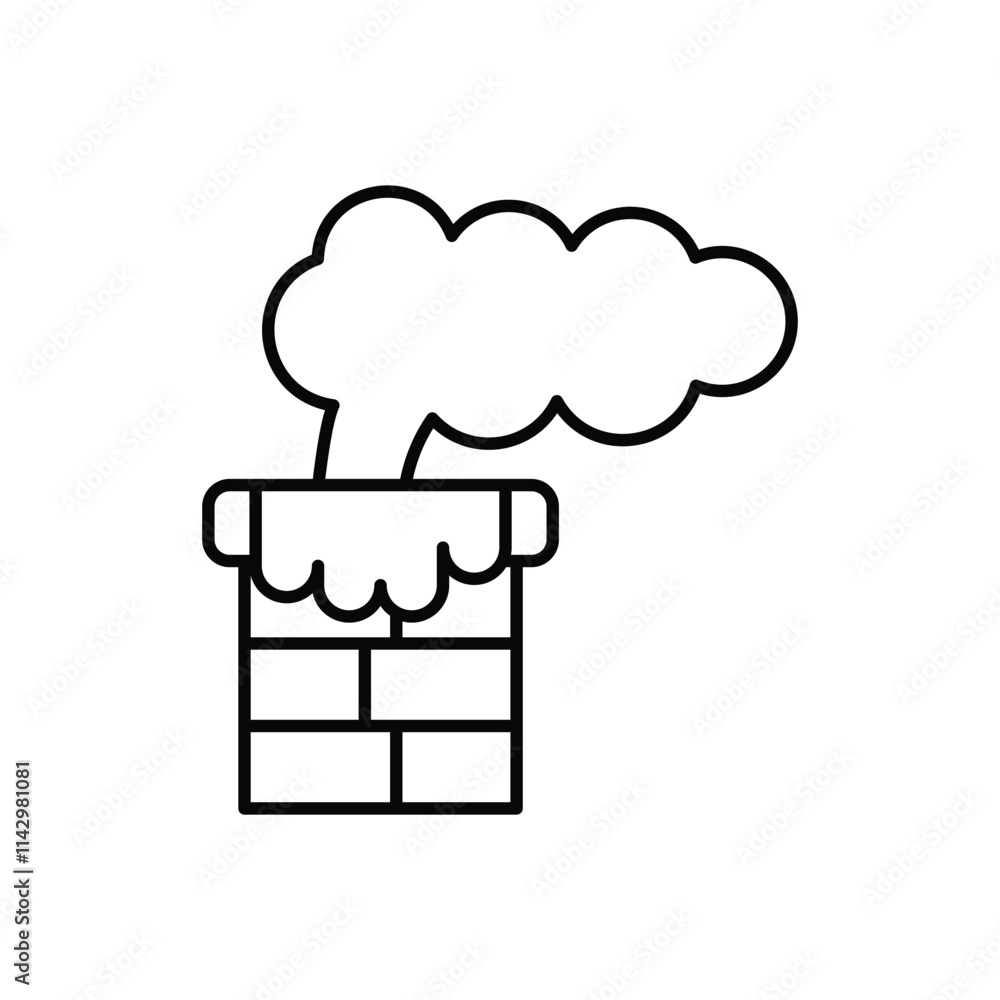 Chimney icon vector Chimney icon vector
