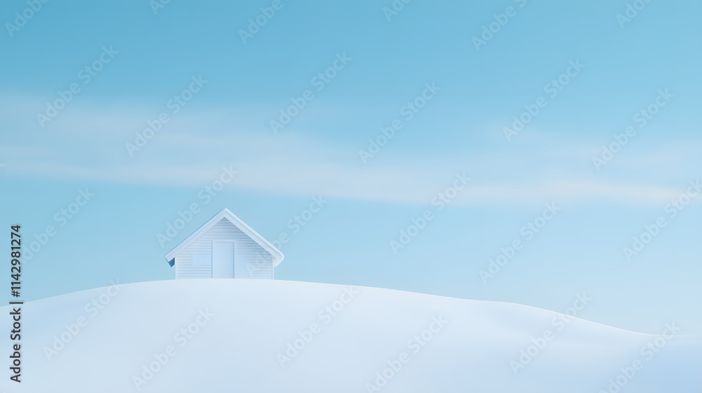 Cinematic photo of a small house on top of a snow-covered hill, with warm light glowing from the windows, surrounded by a winter wonderland of snow-covered trees and mountains.
Cinematic photo of a small house on top of a snow-covered hill, with warm light glowing from the windows, surrounded by a winter wonderland of snow-covered trees and mountains.