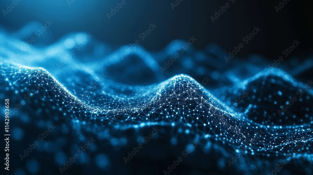 Abstract Blue Data Stream Lines - Symbolizing digital flow, network connection, technology, data visualization, and abstract energy. Abstract Blue Data Stream Lines - Symbolizing digital flow, network connection, technology, data visualization, and abstract energy.