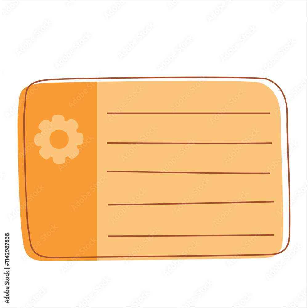 Postal envelope. Flat vector illustration Postal envelope. Flat vector illustration