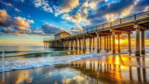 Ventnor City NJ Fishing Pier: Stunning Ocean Views, Coastal Fishing Paradise, Jersey Shore Pier